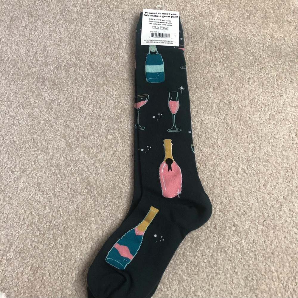 NWT Sock It To Me Toe-st of the Town Knee High Socks